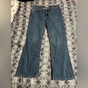 Wrangler Women's Flare Jeans in Classic Blue